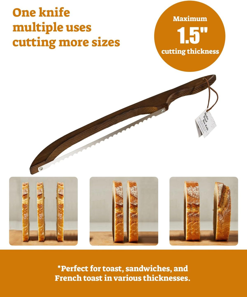 16.5" Bread Slicer, Sourdough Bread Knife for Homemade Bread