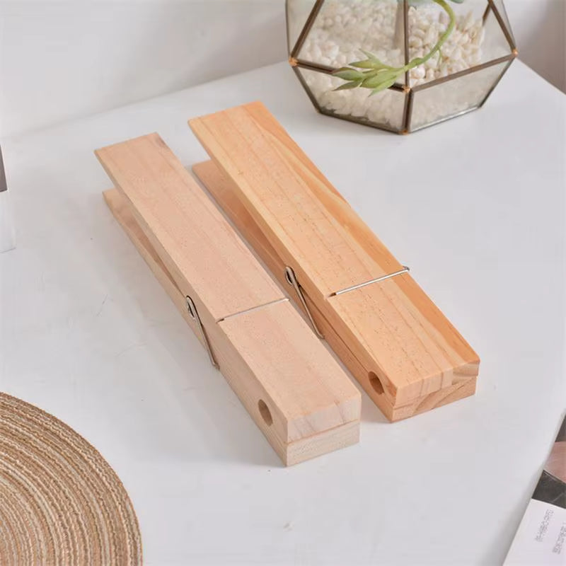 Wooden Giant Towel Clip Funy Bathroom Hook Bathroom Accessories Free Punching Towel Rack Large Clothespin Giant Clothespin